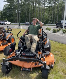 JM Hayden building faith new mower